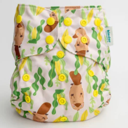 Animals and Insects: Essentials Pocket Cloth Diaper with Athletic Wicking Jersey, Grows with your Baby