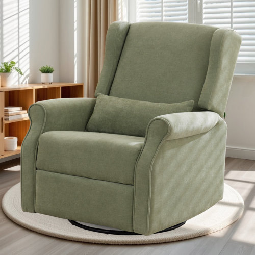 Winston Porter Nursery Glider Recliner Chairs Manual Swivel Rocker Reclining Chair | Wayfair