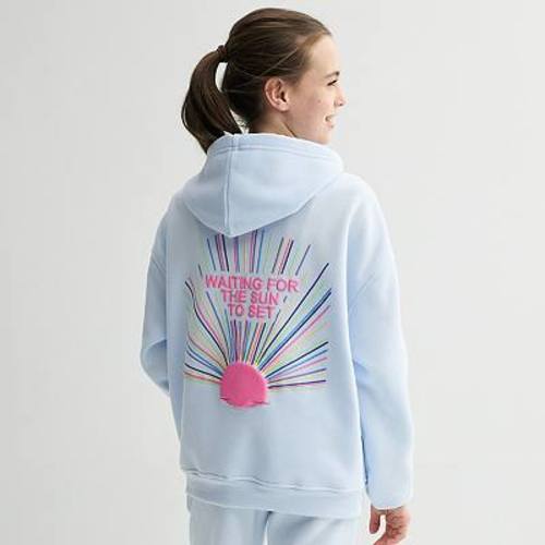 Girls 7-16 Harper & Ivy Fleece Graphic Hoodie