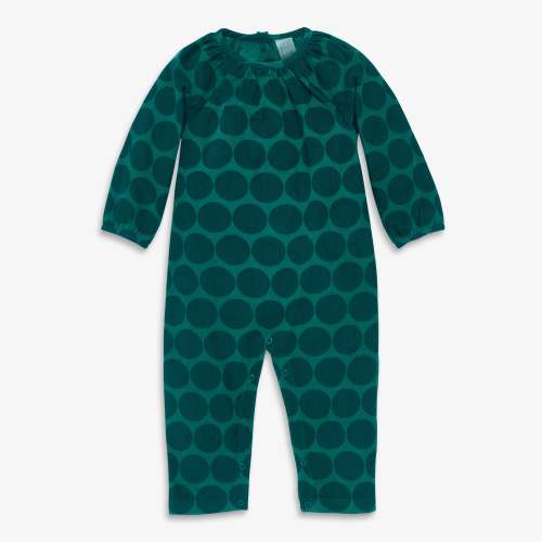 Baby corduroy romper in cutout dot | Primary.com
