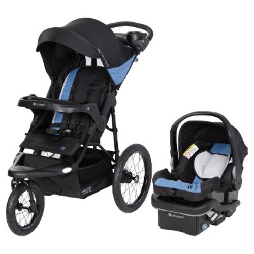 Baby Trend Expedition Zero Flat Jogger Travel System with LED Lights - Dash Blue