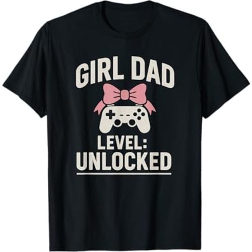 Girl Dad Level: Unlocked New Girl Dad Gift for Hospital T-Shirt