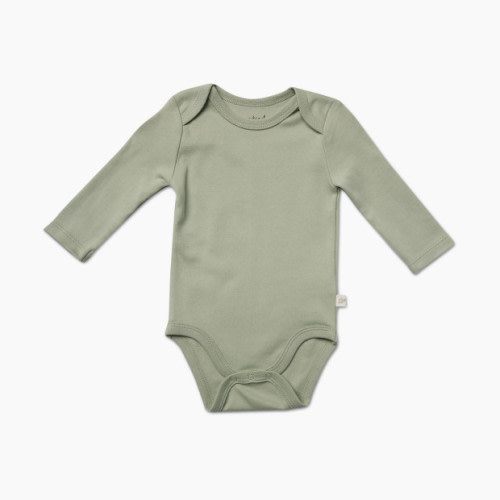 Tiny Kind Solid Long Sleeve Bodysuit - Desert Sage, 0-3 M