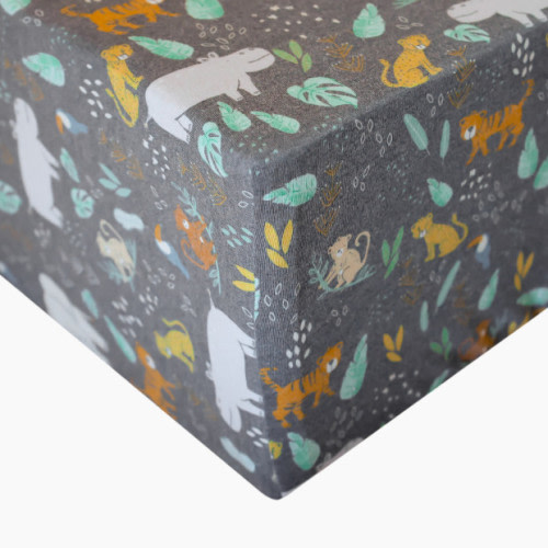Copper Pearl Printed Premium Crib Sheet - Bengal