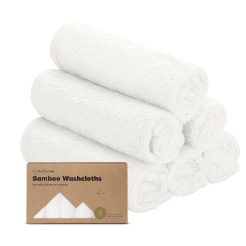 6-Pack Baby Bamboo Wash Cloths