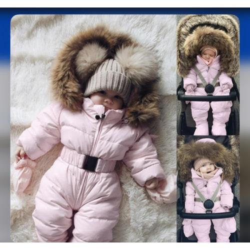 Girls Snow Suits Winter Outerwear Romper Coat Warm Jacket Snow Wear Jumpsuit Girls Coat&jacket
