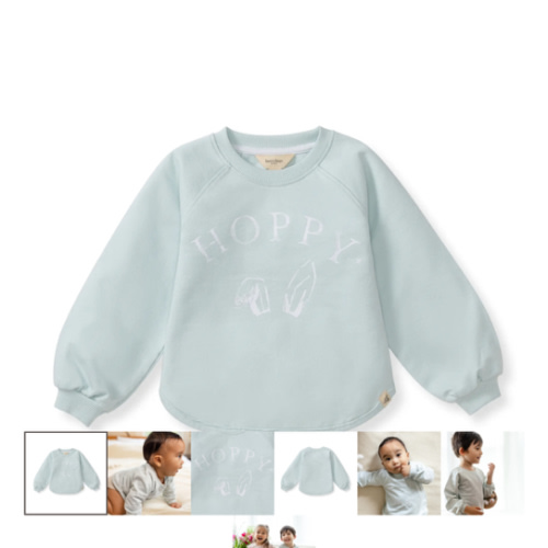 Boys Blue Hoppy Bunny Organic Cotton Easter Sweatshirt – Burt's Bees Baby