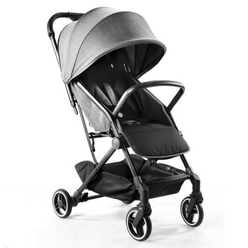 MERITLIFE Lightweight Travel Stroller for Baby, Self-Folding Toddler Stroller with Large Canopy, Full-Reclining Seat