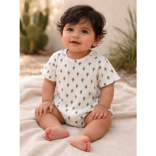 Cactus / Organic Pointelle T-Shirt Bubble