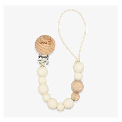 Ninni Co. Marshmallow Cream Pacifier Clip