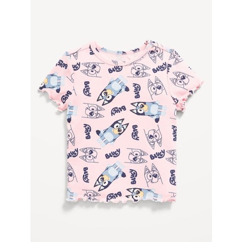 Bluey™ Ribbed Graphic T-Shirt for Toddler Girls