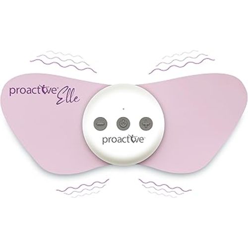 Proactive-Elle TENS Unit – Wireless Period Pain Relief Device – Menstrual Cramp Relief with 6 Modes & 20 Intensity Levels – Compact, Drug-Free, Discreet Wearable for Abdominal & Lower Back Discomfort