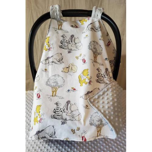 Winnie the Pooh Carseat Cover/canopy - Etsy