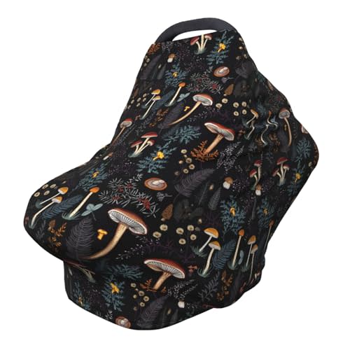 Mushroom Baby Car Seat Covers Canopy Covers Baby Multi-Use Car Seat Canopy Carrier Cover, Breathable Breastfeeding Cover Boys & Girls