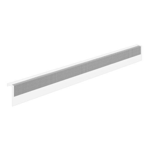 Baseboarders Basic Rust-Resistant Galvanized Steel Easy Slip-On Baseboard Heater Cover ONLY – White | Endcaps Sold Separately & Reviews | Wayfair