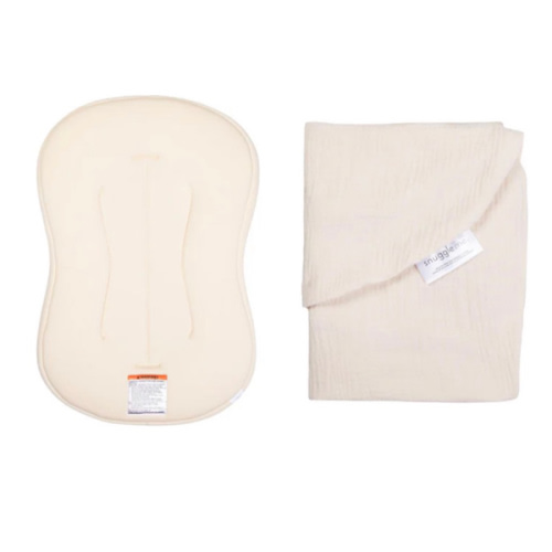 Lounger Curve + Muslin Cover Set | Natural