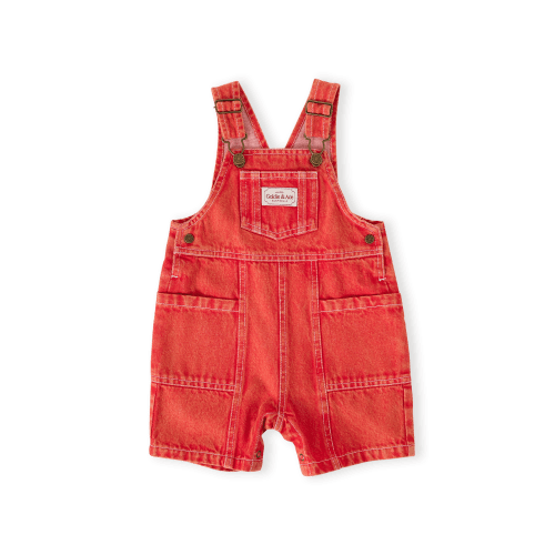 James Vintage Washed Denim Pocket Overalls | Baby & Kids Overalls - Goldie + Ace