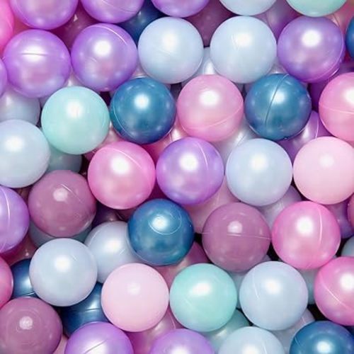 GOGOSO Ball Pit Balls for Toddlers Dogs Baby, 2.2 Inch Pastel Play Ball Toys Kid Ballpit, Bounse House, Birthday, Tent, Party,100 pcs