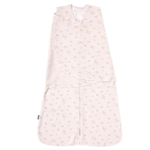 Pink Floral Cotton Swaddle HALO
