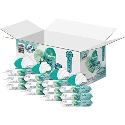 Pampers Aqua Pure Sensitive Baby Wipes 12X Pop-Top 672 Count