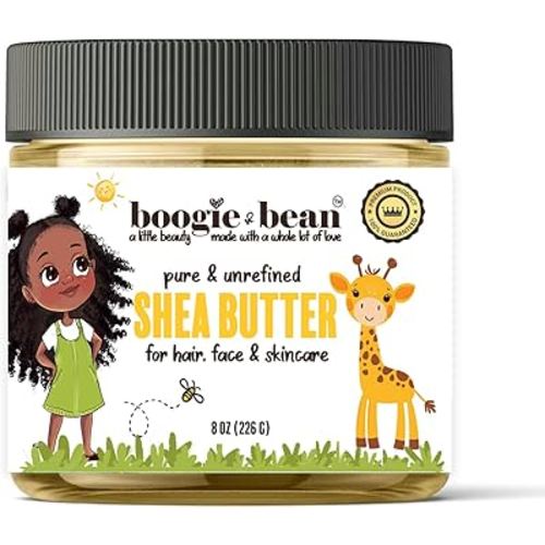 Shea Butter for Baby Skin and Hair, Creamy Baby Oil, Pure Raw Unrefined African Shea Butter for Kids. Moisturize Dry Skin, Eczema
