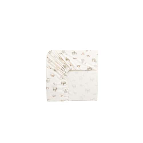 Organic Cotton Cot Sheet - Pine Forest Friends – Jamie Kay USA
