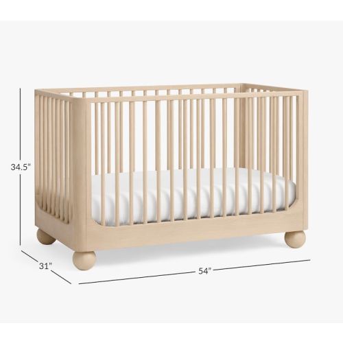 Palmer Convertible Crib 2-in-1, Sandstone | Pottery Barn Kids