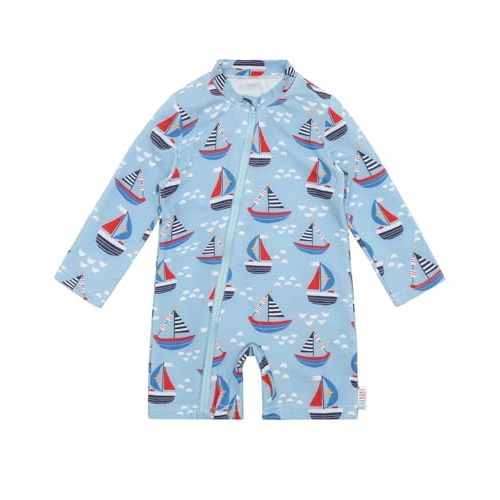 ALVA Baby Boy's/Girls' One Piece Swimsuit,Toddler Infant Zipper Rash Guard, Long Sleeve UPF 50+ Sun Protection Bathing Suit