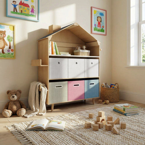 Corrigan Studio® House-shaped Children's Storage Rack & Reviews | Wayfair