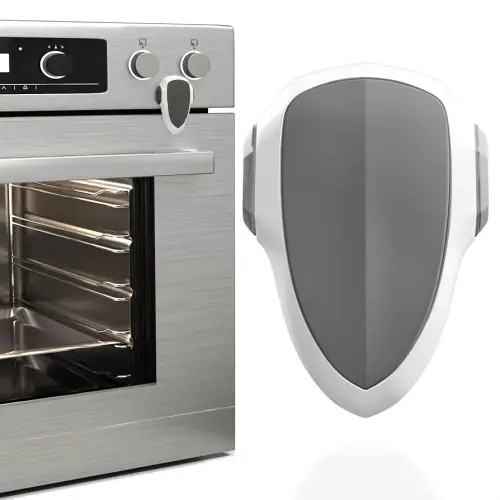 Oven Lock Child Safety, 1 Pack, Oven Door Lock Child Safety, Oven Baby Proofing, Heat-Resistant, Durable & Easy to Install Oven Safety Locks for Toddlers, Baby Proof Oven (White)