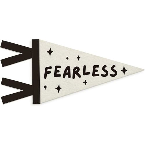 Kids Room Decor, Fearless Sign Wall Hanging Pennant Flag Banner, Trendy Inspirational Wall Decorations for Kids Boys Girls Toddler Nursery Room Bedroom Playroom Decor