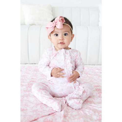 Fancy Frills Ruffle Zipper Footie