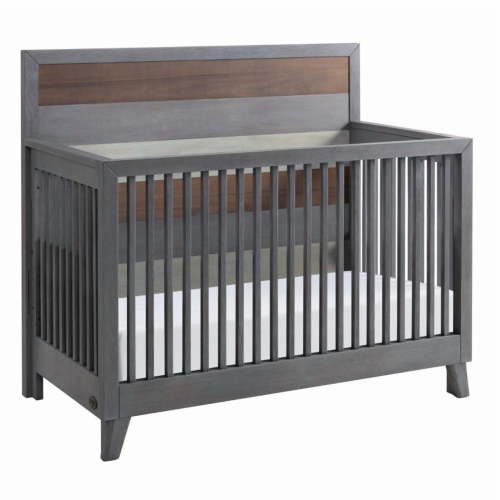 Soho Baby Cascade 4-in-1 Convertible Crib, Multi-Tone Gray, GreenGuard Gold Certified