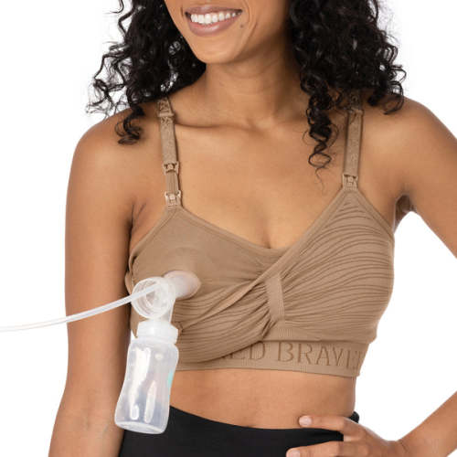 Sublime® Hands-Free Pumping & Nursing Bra | Latte