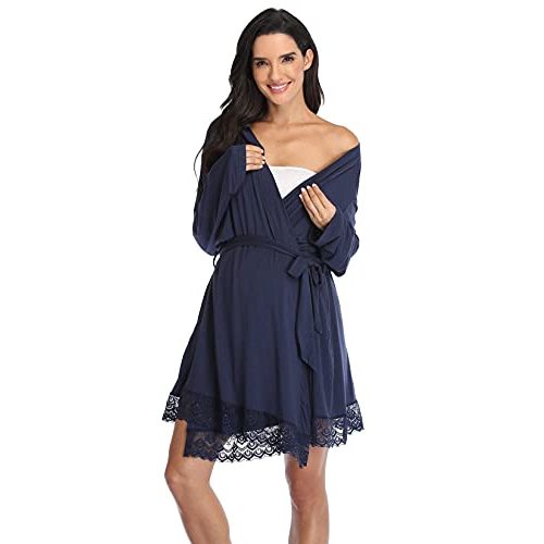 Maternity Robes for Women - Hospital Labor Delivery Robes - Pregnancy Nursing Sleepwear