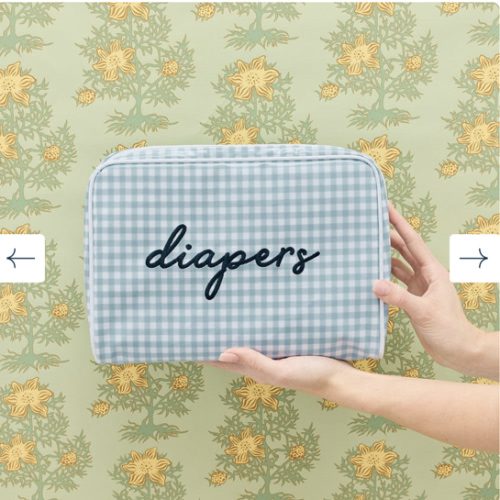 Large Patterned Toiletry Bag