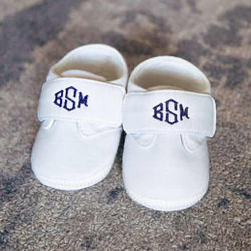 Monogrammed Baby Shoes