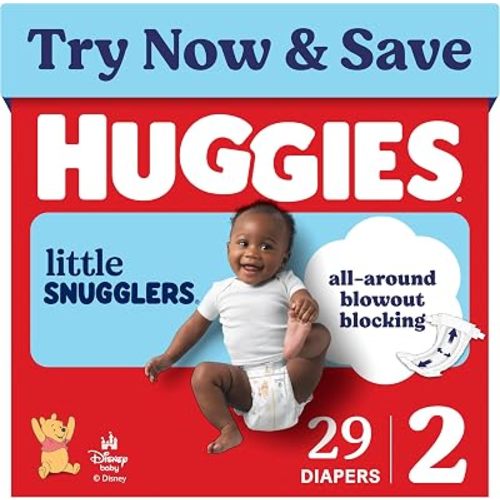 Huggies Little Snugglers Diapers Size 2, 29 Count