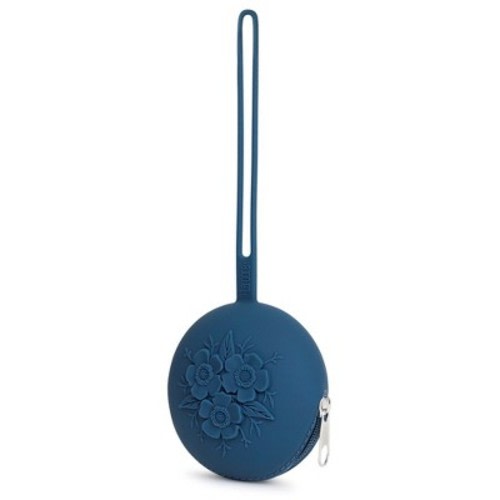 Silicone Baby Pacifier Case - BPA-Free Newborn Pacifier Holder for Travel, Kids Accessories Pacifiers Pouch, Cute Pacifier Storage Case - Denim