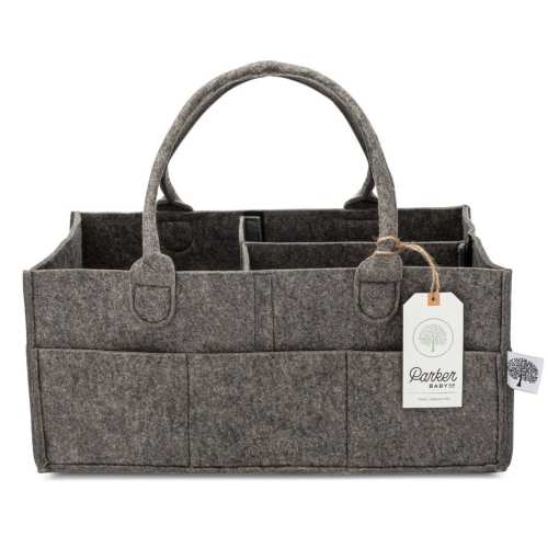 Felt Diaper Caddy Organizer for Baby Essentials | Parker Baby Co.