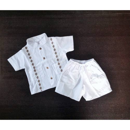 White Mexican Manta Boy Outfit Size 6mos-5years Different Sizes Juan Diego Outfit Handmade