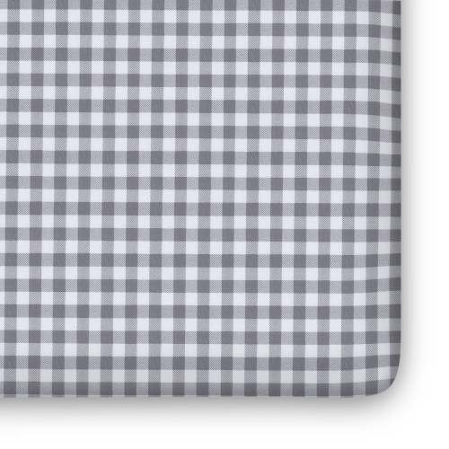 Gingham Organic Jersey Cotton Crib Sheet and Changing Pad Cover Set | Products | Bellini