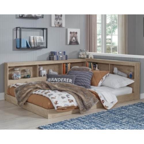 Oliah Full Bookcase Storage Bed