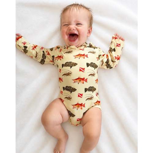 Reef Raiders - Sun Protective Hooded SunTide™ Bodysuit - READY TO SHIP – Bub & Tide