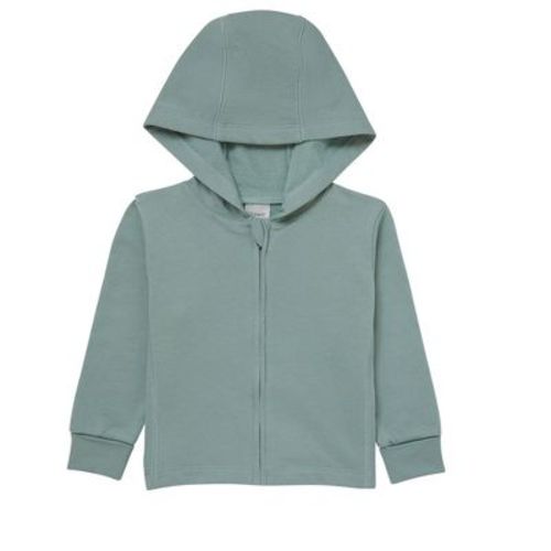 Hanes Pure Comfort Baby Lightweight French Terry Full-Zip Hoodie, Organic Cotton, Boys & Girls Aqua Moon 3MTH