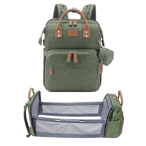 JOLLITO Diaper Bag Backpack with Changing Station Large Capacity Multifunction Baby Bags for Boy Girl Travel For Moms Dads Baby Registry Search Essentials Shower Gifts