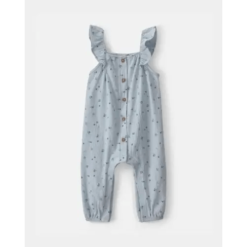 Baby Girl Blueberry Jumpsuit - Blue | Carter's