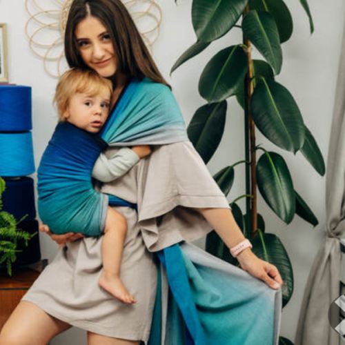 Baby Sling, Broken Twill Weave, (100% cotton) - AIRGLOW - size L