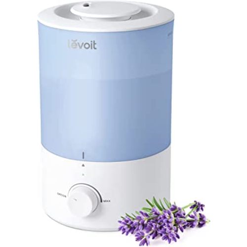 LEVOIT Dual 150 Humidifiers for Bedroom Large Room, 3L Cool Mist Top Fill Essential Oil Diffuser for Baby Nursery and Plants, 360° Nozzle, Quiet Rapid Ultrasonic Humidification for Home, Blue