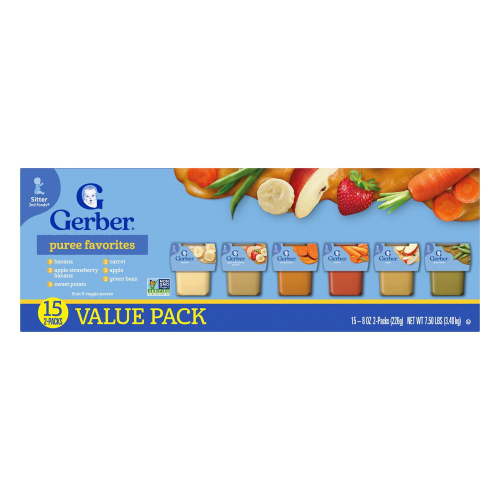 Gerber 2nd Foods Fruit & Veggie Variety Pack, 4 oz., 30 ct.
